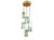 Italian Teak Pendant Lamp in Gilt Aluminum and Smoked Glass, 1960s For Sale - Image 17 of 17