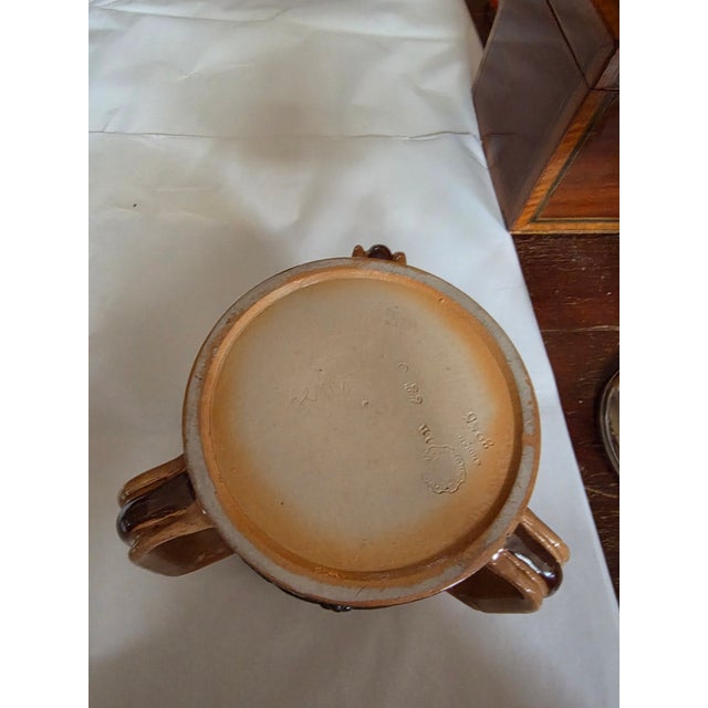 Charming English 19th century three handled mug late 19th century..