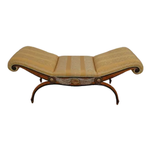 Neoclassical Upholstered Seat Window Bench