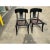 2000 - 2009 Vintage Klismos Black Dining Chairs - A Pair For Sale - Image 5 of 5