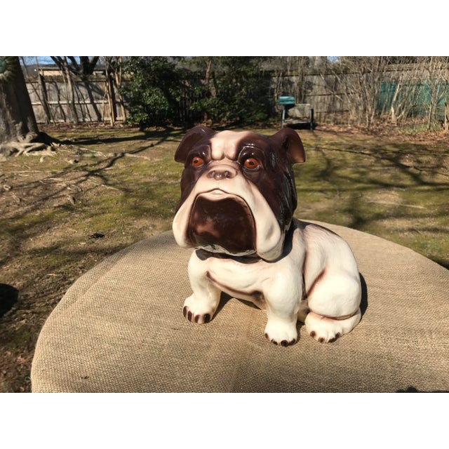 1960s Vintage Bulldog Ceramic Figurine For Sale - Image 13 of 13