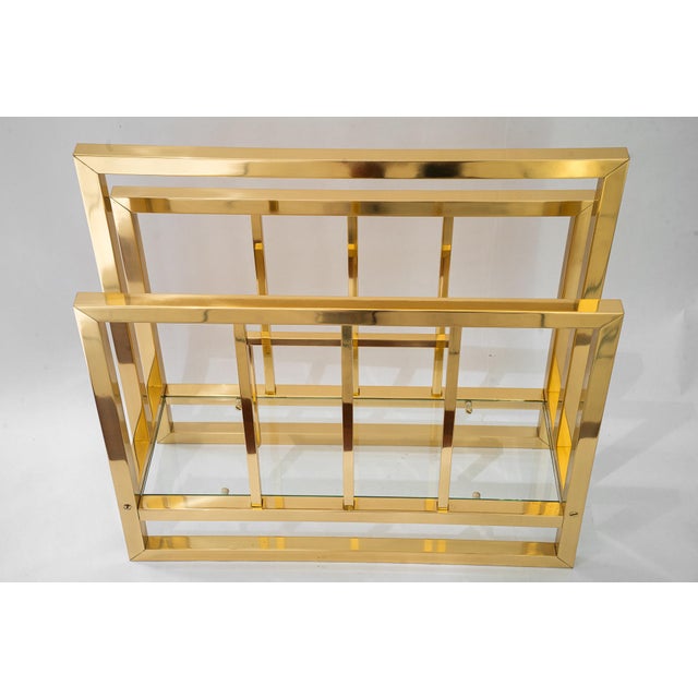 Brass and Glass Newspaper Stand, Vienna, Austria, 1920s For Sale - Image 4 of 16