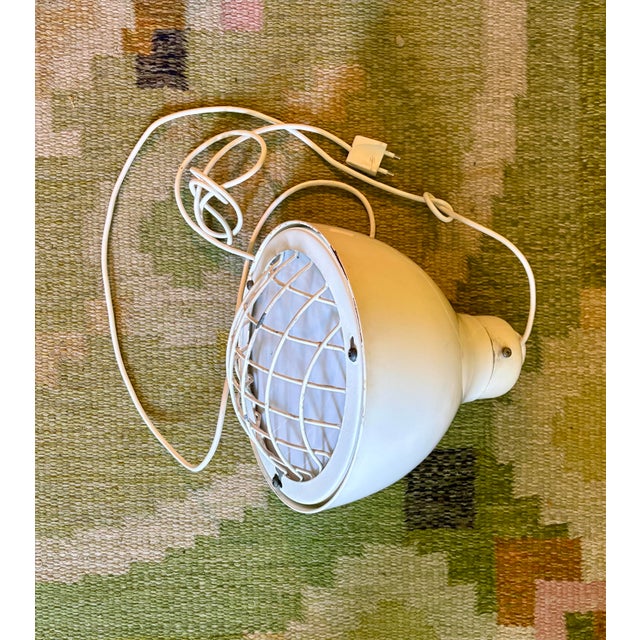 White Vintage Danish Industrial Pendant Lamp For Sale - Image 8 of 10