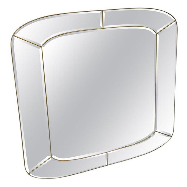 Hollywood Regency Wall Mirror with Wall Lights, 1970s For Sale - Image 9 of 9