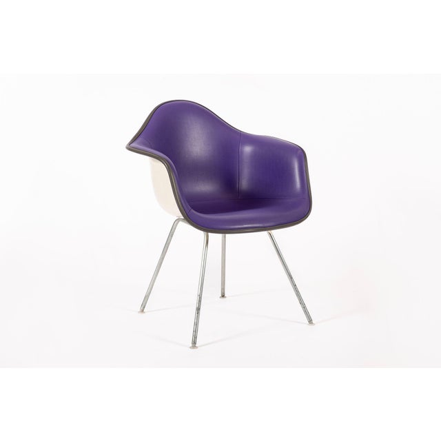 Vintage Mid Century Dax Purple Lounge Chairs by Eames for Herman Miller For Sale - Image 9 of 16
