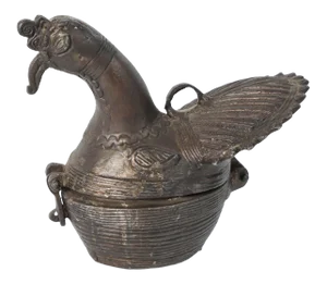 Indian Patinated Bronze Peacock Box