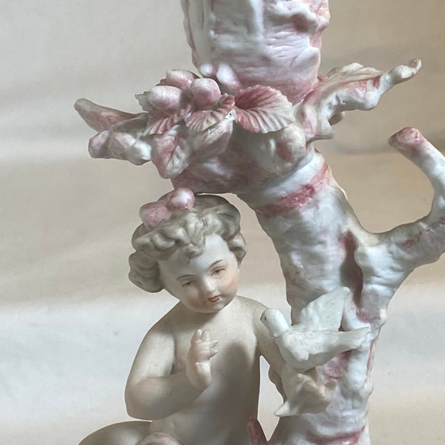 1960s Arnart Creations Cherub Porcelain Candlesticks- a Pair For Sale - Image 10 of 12