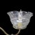 Metal Brass 2-Arm Electrified Gas Chandelier With Pressed Glass Shades C1890 For Sale - Image 7 of 10