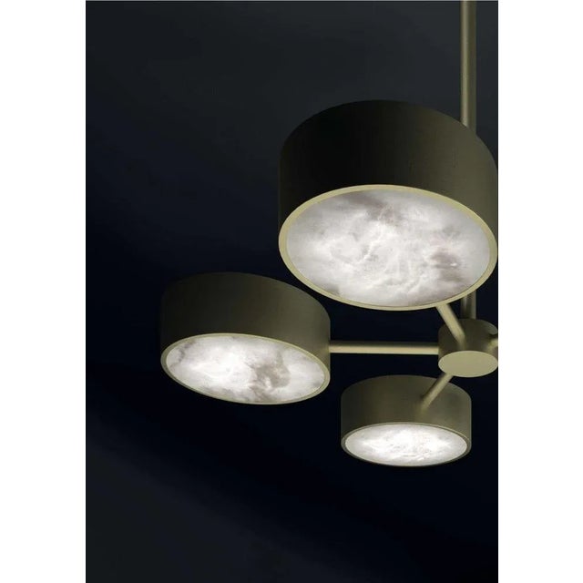 Contemporary Chaos Shiny Silver Metal Chandelier by Alabastro Italiano For Sale - Image 3 of 6