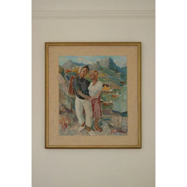 Pelle Johansson, View of Östersund Jämtland, 1950s, Oil on Panel, Framed For Sale - Image 5 of 11