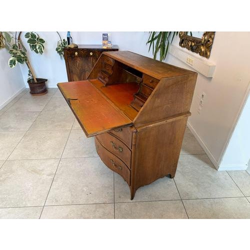 Baroque Antique Walnut Chest of Drawers with Secretaire For Sale - Image 3 of 5