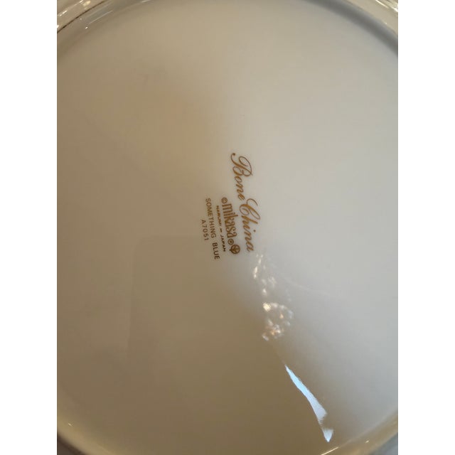 White Mikasa “Something Blue” Bone China, Pattern A7051, Set of 47 Pieces For Sale - Image 8 of 12