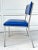 Vintage Bright Blue and Steel Modern Chair For Sale In Los Angeles - Image 6 of 12