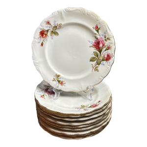 Mid 40th Century Royal Sealy “Pompadour Rose” Plates – 7½” - Set of 10