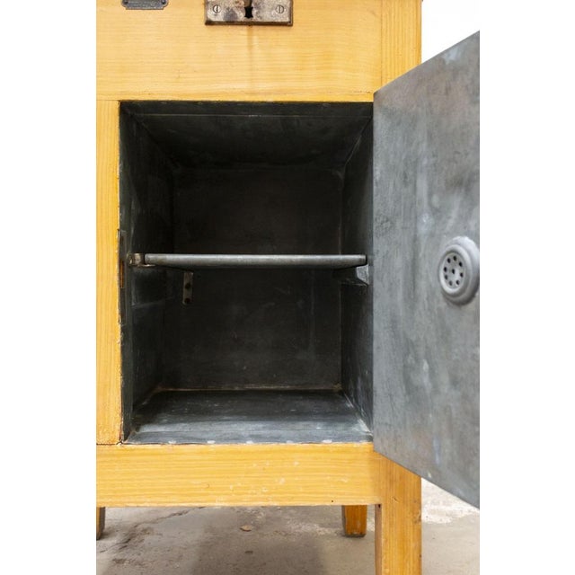 Light Yellow Antique Austro-German Icehouse by Rudolf Ondráček, Early 1900s For Sale - Image 8 of 18