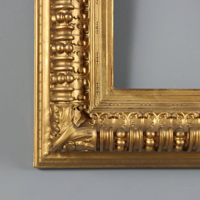 Gilded and Carved Wooden Frame For Sale - Image 5 of 10