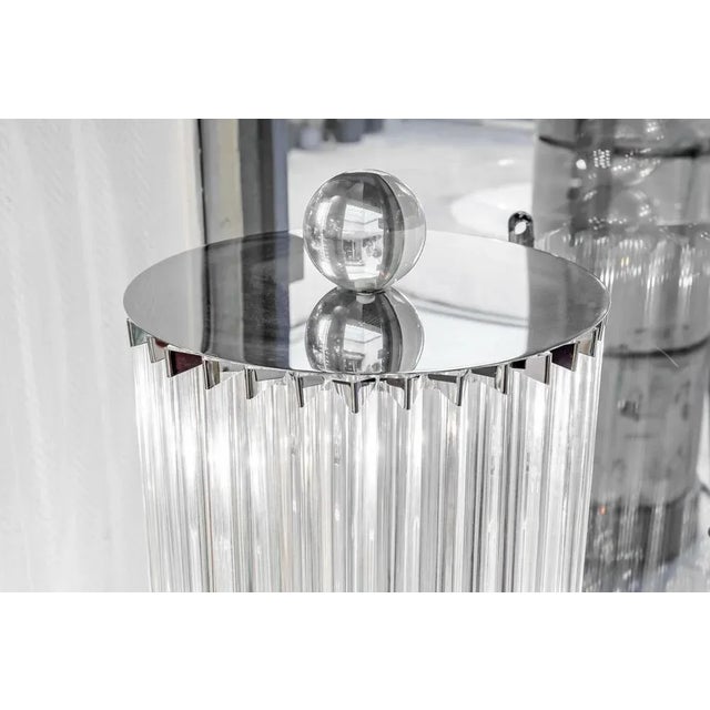Murano Glass Light Columns, 1980s, Set of 2 For Sale - Image 3 of 6