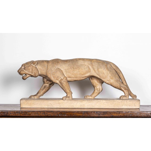 1930s Henri Bargas, Sculpture of a Lioness, Terracotta, 1930s For Sale - Image 5 of 16