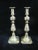 English Antique English Brass Beehive & Diamond 14" Candle Holder Candlesticks For Sale - Image 3 of 10
