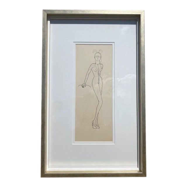 Vintage Fashion Illustration For Sale