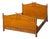 French Double Bed in Wood and Bamboo, 1940s For Sale