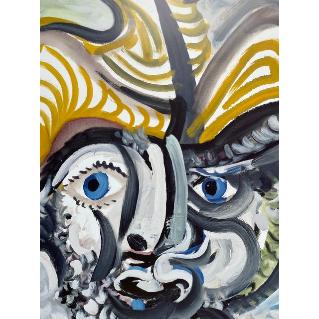 Pablo Picasso Pablo Picasso (1881-1973), Tête D'homme, 1972, Copyright Privatsammlung/Vg Bild-Kunst, Bonn 2005, Printed in Germany For Sale - Image 4 of 9