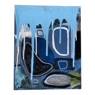 Contemporary Original Abstract Mixed Media Painting by CL Auker For Sale