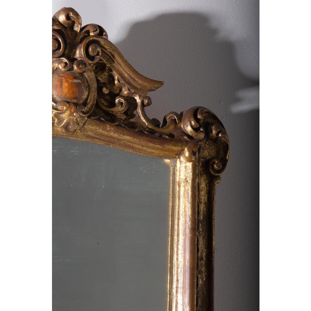 Italian Mirror in Wood Gild of via Crucis Serie, 1700s For Sale - Image 6 of 8