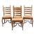 Vintage Country French Dining Ladderback Chairs Crafted- Set of 4 For Sale
