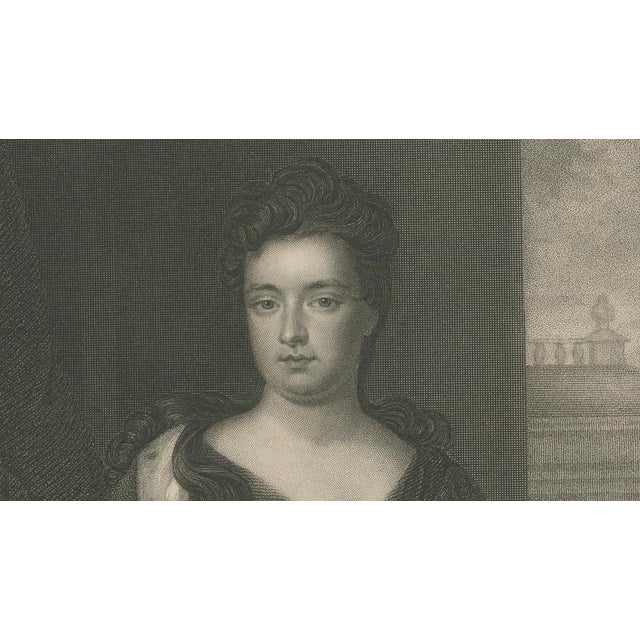 Antique Portrait of Queen Anne, 1850 For Sale - Image 5 of 9