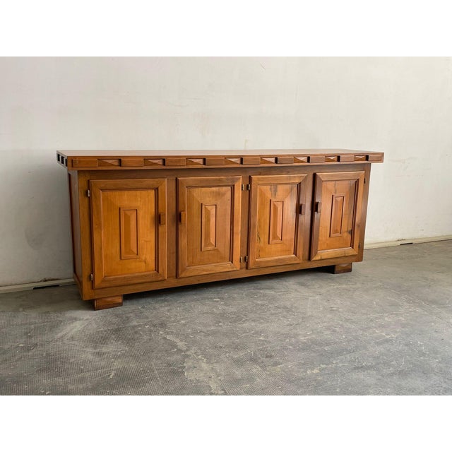 Spanish Pine Sideboard, 1960s For Sale - Image 4 of 6