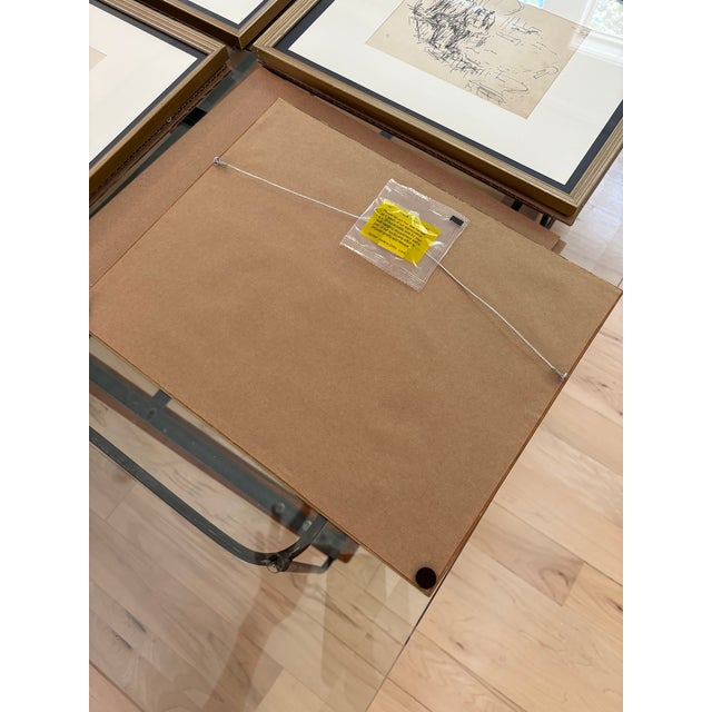 Mid 20th Century Set of 6 Original Vintage Pen & Ink Illustrator’s Studio Studies For Sale - Image 5 of 12