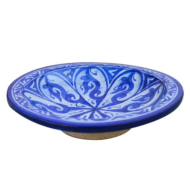 Early 20th Century Moorish-Patterned Ceramic Plate For Sale - Image 4 of 7