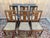 Art Deco Chairs in Marquetry and Caning, Set of 6 For Sale - Image 3 of 11