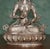 Tibetan Silvered Metal Buddhist Deity Figure Statue on Lotus Base For Sale - Image 3 of 18
