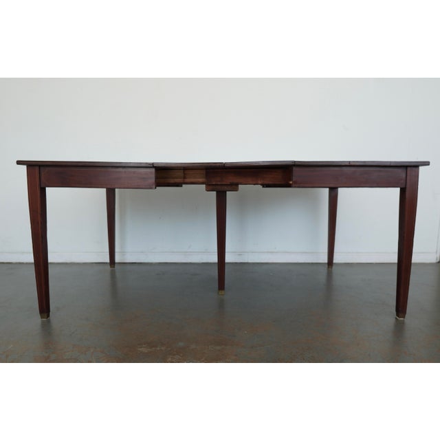 Wood Vintage Federal Style Dining Table For Sale - Image 7 of 14