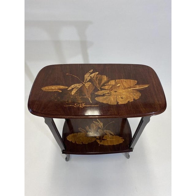 1920s Art Nouveau Side Table by Emille Gallé, 1920s For Sale - Image 5 of 6