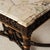 19th Century 19th Century French Dark Wood Base & Marble Top Table For Sale - Image 5 of 12