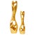 Bronze Gold Leaf Vases by Reda Amalou Design, Set of 2 For Sale - Image 15 of 15