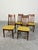 Mid-Century Modern Danish Style Mid Century Dining Chairs, Set of 4, in Knoll Fabric For Sale - Image 3 of 12