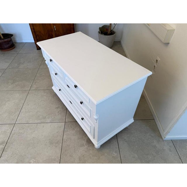 Rustic Gründerzeit Chest of Drawers in Natural Wood For Sale - Image 5 of 13