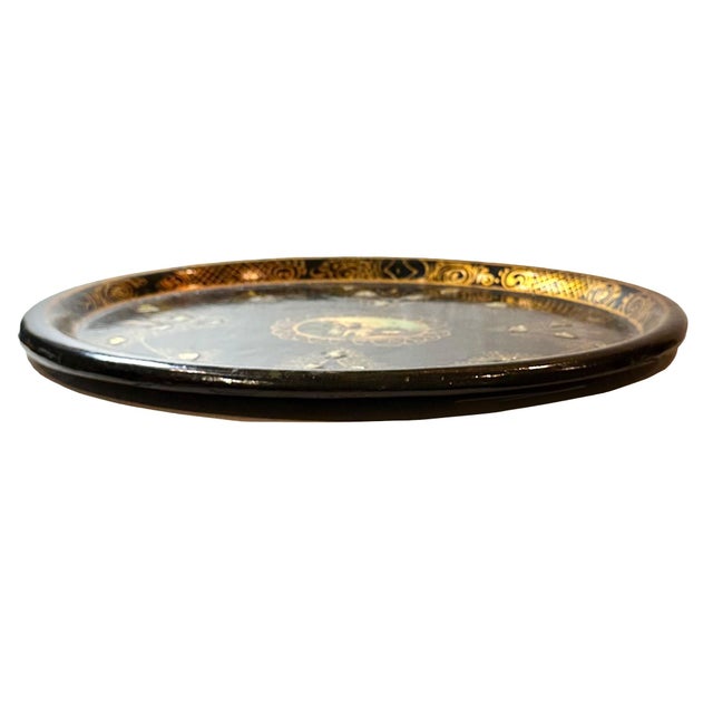 French Late 19th Century French Papier-Mâché Tray For Sale - Image 3 of 4