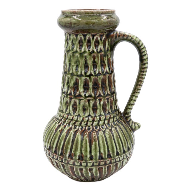 Mid-Century Modern Tall Green Vase from Carstens Tönnieshof, 1960s For Sale