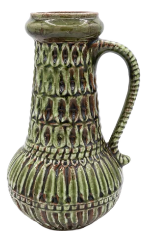 Mid-Century Modern Tall Green Vase from Carstens Tönnieshof, 1960s
