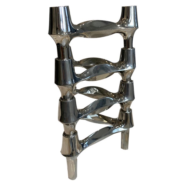 Modular Candleholders from BMF Nagel, 1970s, Set of 4 For Sale