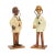 Romer Vintage Hand Carved Wood Doctor Figurines Statues - a Pair For Sale - Image 13 of 13