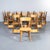 Wood Vintage French Chapel Dining Chairs, 1950s, Set of 6 For Sale - Image 7 of 11