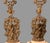 Victorian Pair of Antique Victorian Cast Metal Figural Candlesticks With Winged Cupids Birds For Sale - Image 3 of 12