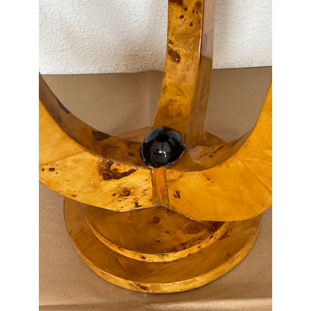 Art Deco 1950s Elegant Art Deco Round Side Table For Sale - Image 3 of 9