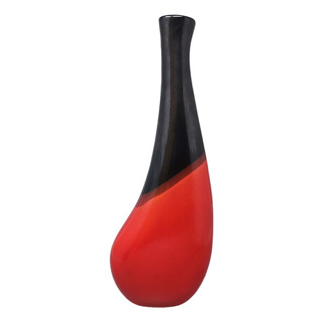 Big Red Vase by Marei Ceramic, Germany, 1970s For Sale